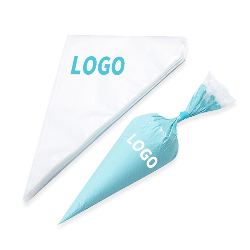 Customized Hdpe Decorating Bag Disposable Thickeneded Large Medium Small Cream Bag Cake Decorating Nozzle Baking Tool