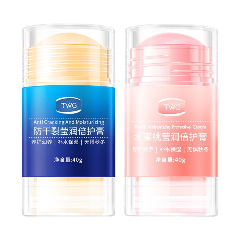 TWG Ying Run Double Protection Stick Cream Anti-dry Autumn and Winter Peach Double Protection Cream Crack Moisturizing Skin Care Special Protection Cream