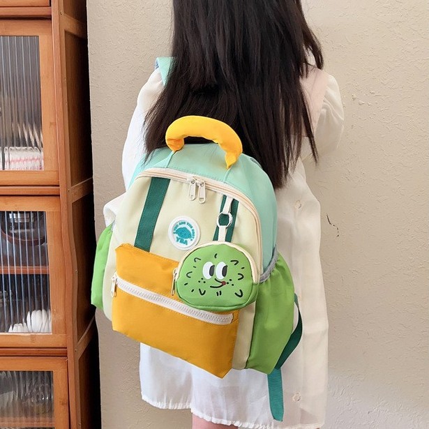 Medium and Large small size Fashionable Kindergarten Backpack Nylon Lightweight Schoolbag Boys' Universal Bag Clove Style Children's Bag