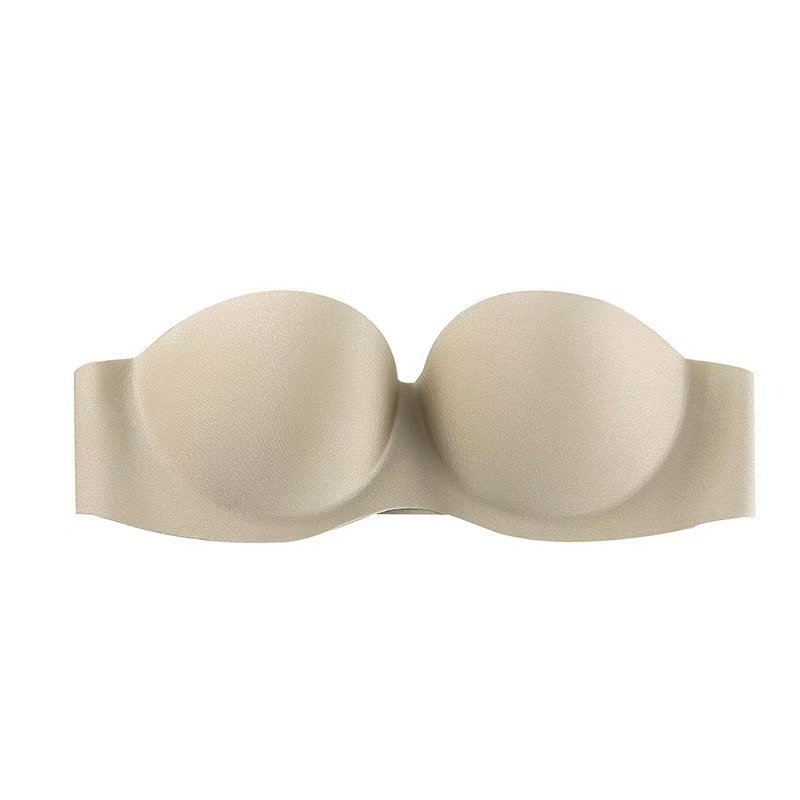 Colorless Strapless Sexy Seamless Push-Up Anti-Slip Bra for Women Summer Beautiful Back Off-Shoulder Underwear Bra Nude Feeling