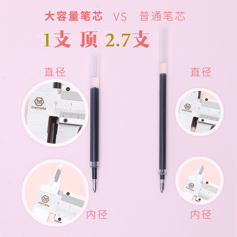 Press the High-Looking Gel Pen, Custom Logo Advertising Pen, Printing, Fixed Color, Soft Rubber Black Water Pen, Custom-Made Color Ballpoint Pen