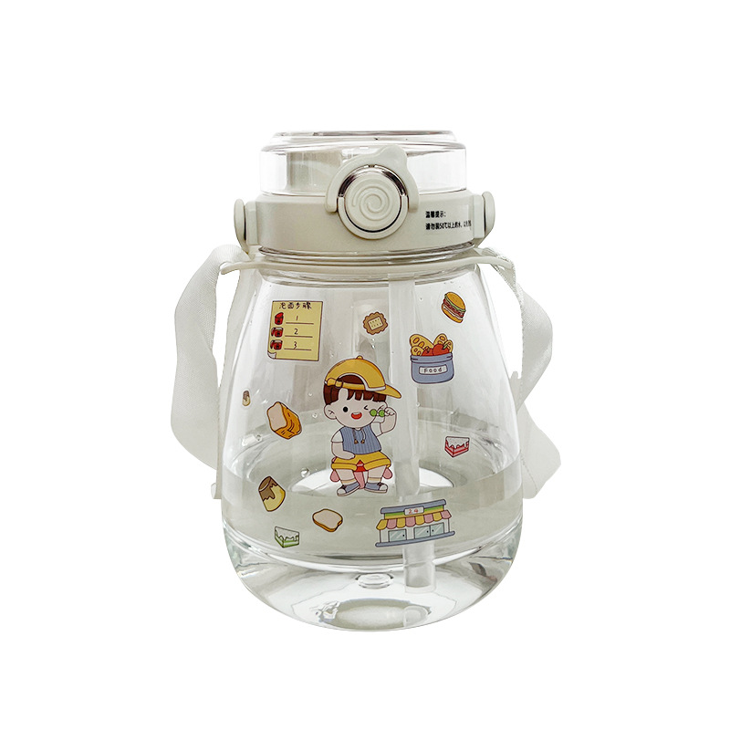 Net red double drink Big Belly Cup high color value big belly Cup plastic cup high temperature resistant student restaurant kettle gift Cup