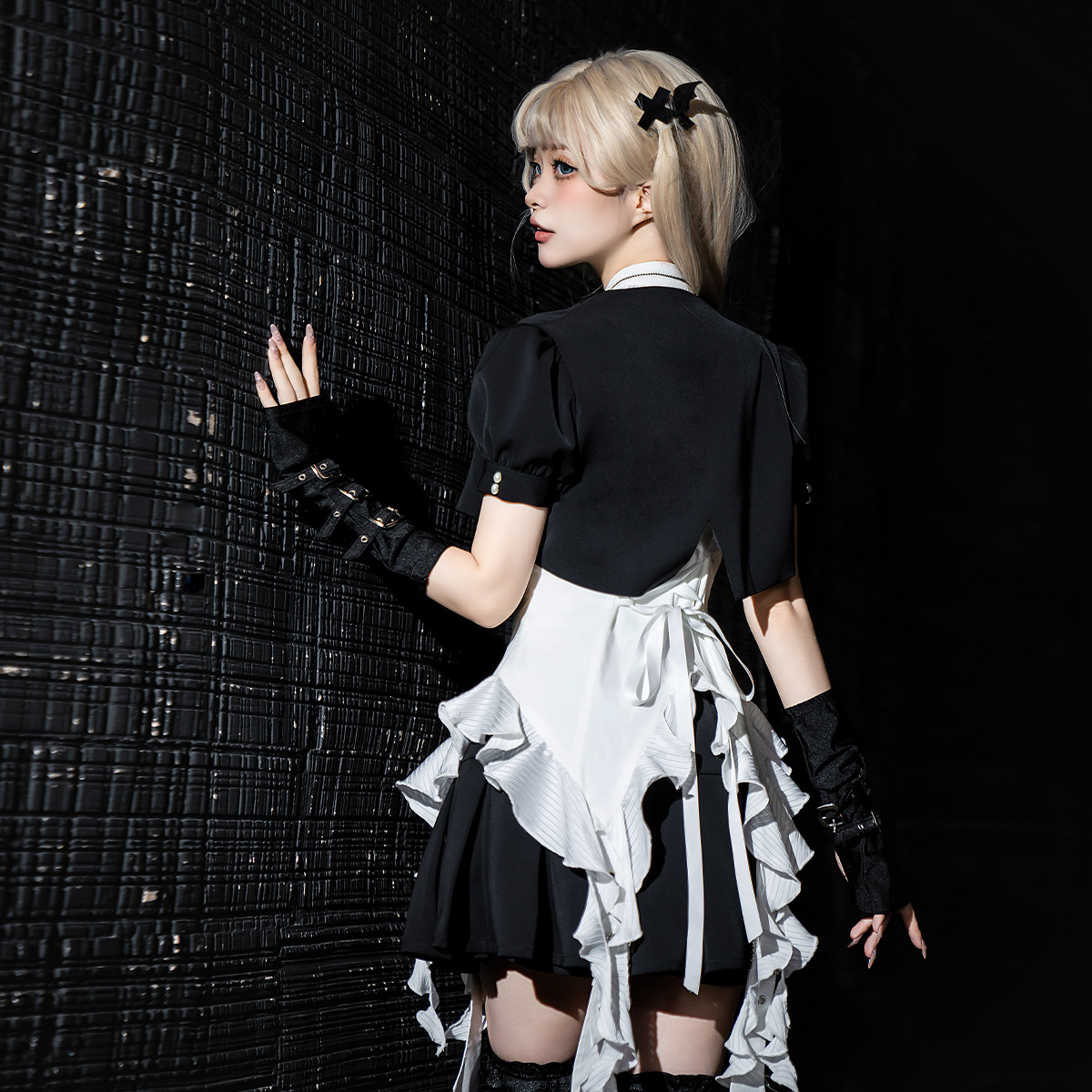 Bear Fun Sauce Original Broken Gem Lolita Women Lolita Top Shirt overskirt Daily Sweet suit 7206