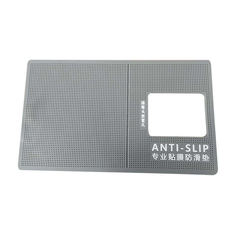 Wholesale mobile phone film storage non-slip mat film tools non-slip hollow UV mobile phone film non-slip mat