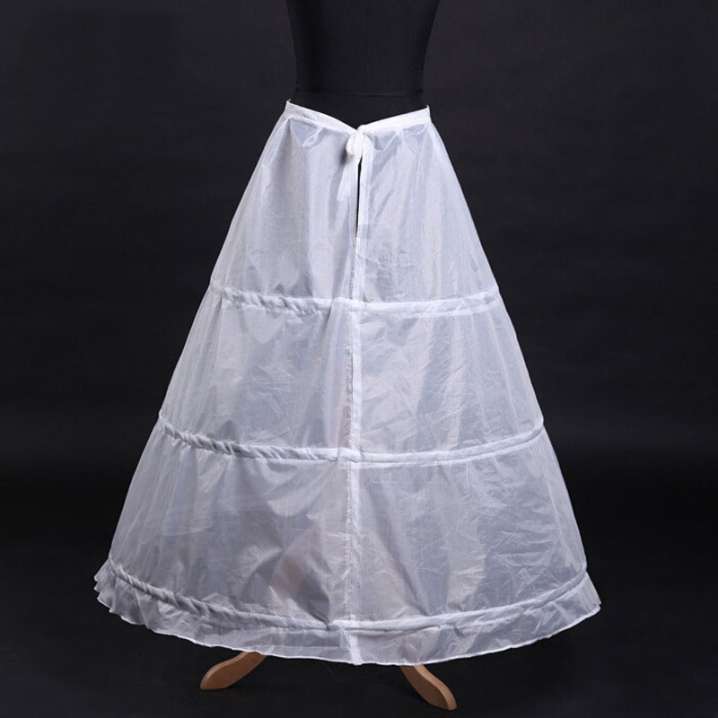 Wholesale bridal wedding dress studio photography short skirt support three steel ring yarn-free ordinary pettiskirt lining factory direct supply
