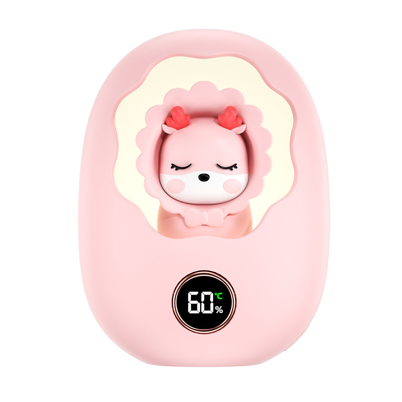 New Hand Warmer Two-In-One Girls Portable Night Light Baby Rechargeable Heating Hot Water Bottle