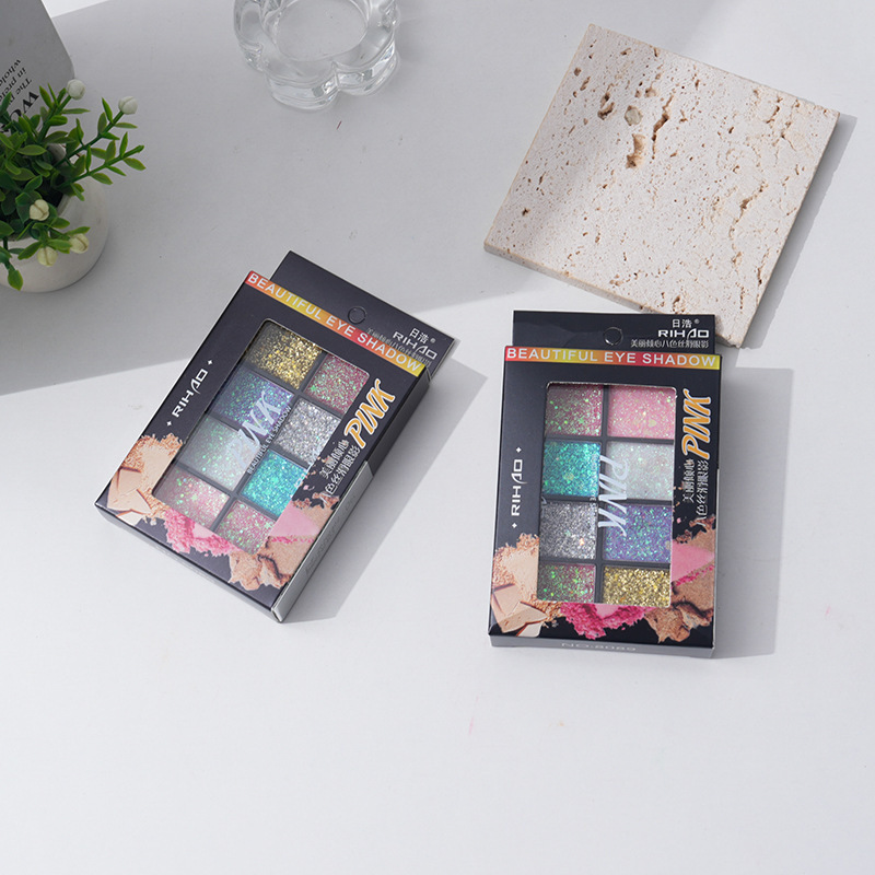 Блестящие перламутровые водостойкие тени для век для детей, многоцветный макияж, водостойкий и блестящий