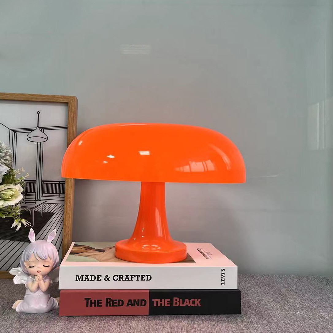 Cross-border Explosions Danish Mushroom Nightlight Simple Living Room Bedside USB Recharged Dual-purpose Creative Table Lamp Mushroom Lamp