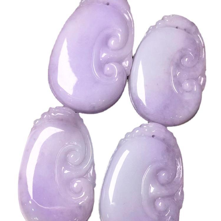 A Goods Myanmar Natural Jade Buddha Jade Pendant Jade Guanyin Safe Buckle Jade Pendant Jade Necklace Female with Certificate