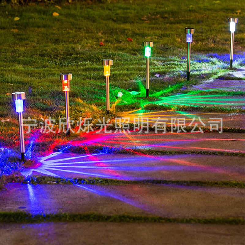 Cross-border solar lawn lamp small tube lamp courtyard landscape lamp outdoor garden lamp