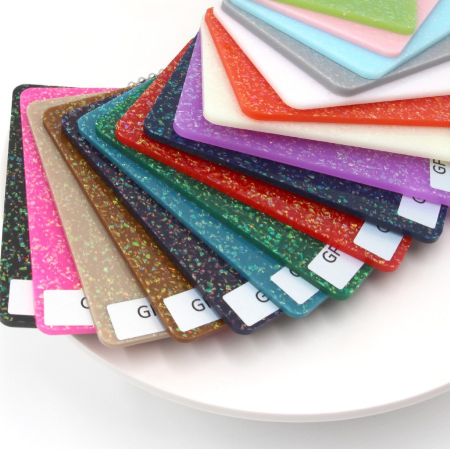 Fine Sand Fantasy Board Decorative Board Acrylic Fancy Glitter Board Green Onion Powder Board Glitter Powder Custom Creative Customization