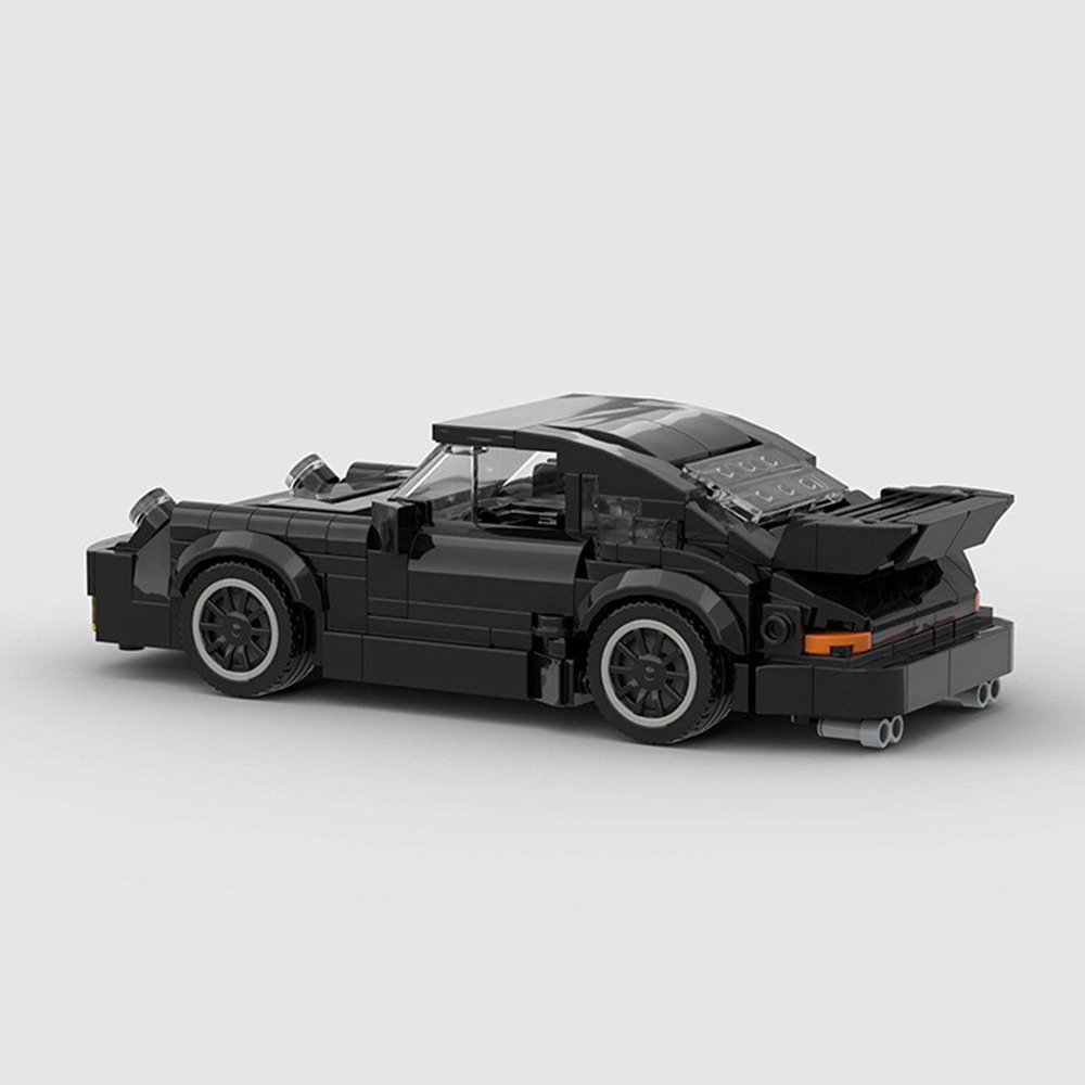 MOC building blocks compatible with Lego 83496 black Porsche 911Turbo creative educational children's toys assembling