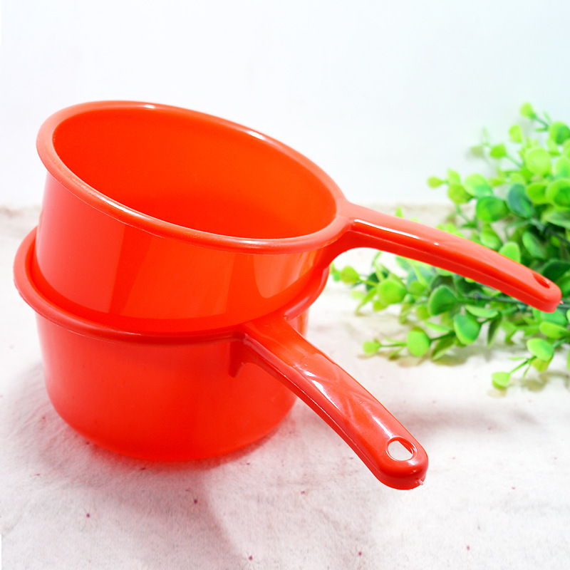 14.5cm household red water scoop water scoop drifting exhibition sales large long handle plastic water scoop water spoon