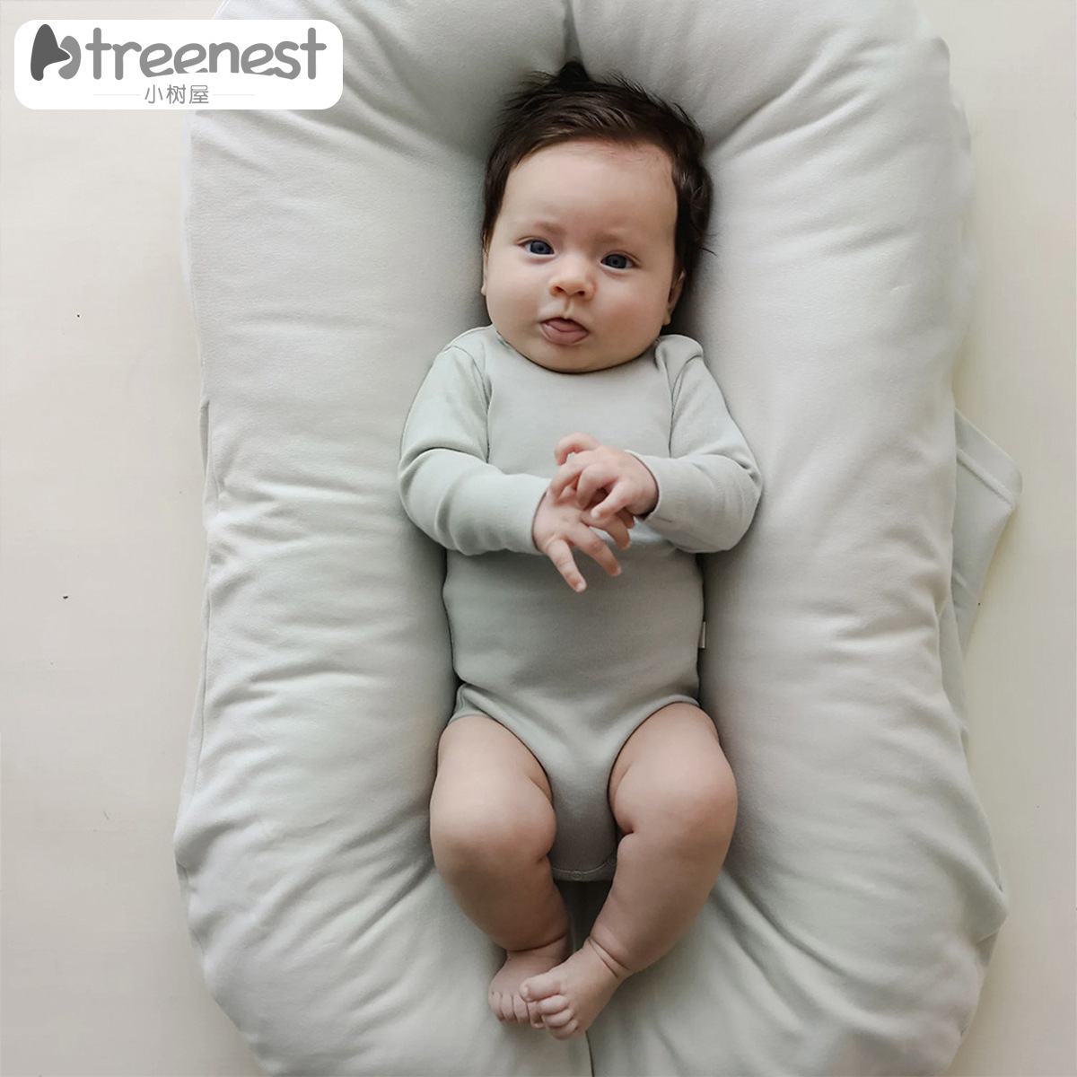 Портативная бионическая кровать из хлопка для новорожденных, игровая кровать