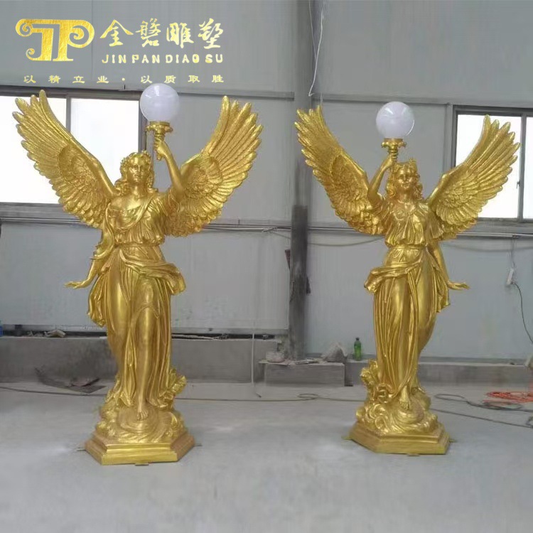 Sandstone Beauty Character Sculpture Hotel Door Display Fiberglass Carving Imitation Stone Artificial Stone Statue