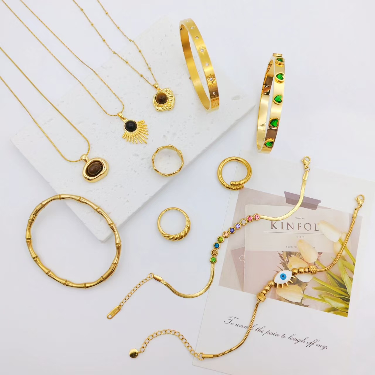 Manufacturer of Stainless Steel Jewelry Processing and Customization, Necklaces, Bracelets, Rings, and Bangles Oem Odm Custom Design Based on Provided Drawings and Samples