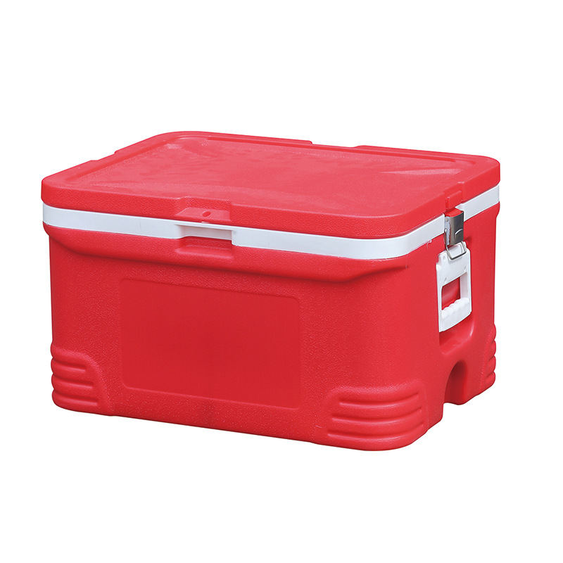 48L 48L lid-type red insulated refrigerated box food-grade fresh-keeping Box takeaway cold chain transport box
