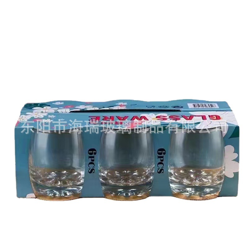 Factory direct supply machine blowing glass mouth cup small round ball coke cup foreign trade running volume wholesale