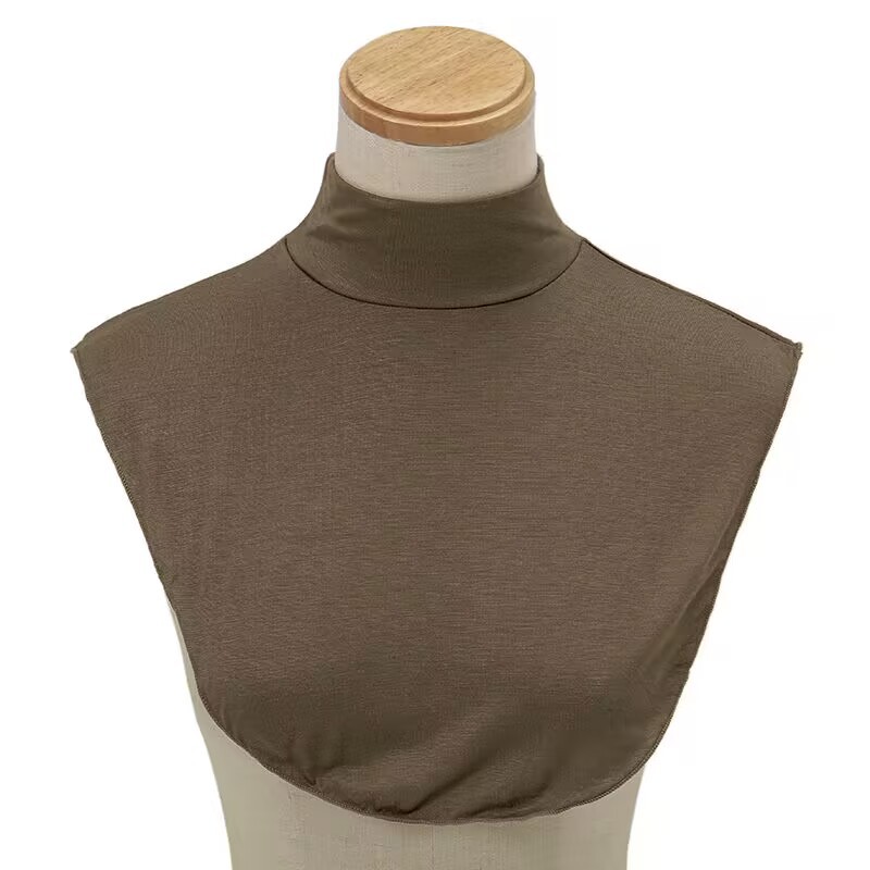 New Monochrome Fake Collar Women's High Collar Fake Collar Model Cotton in stock