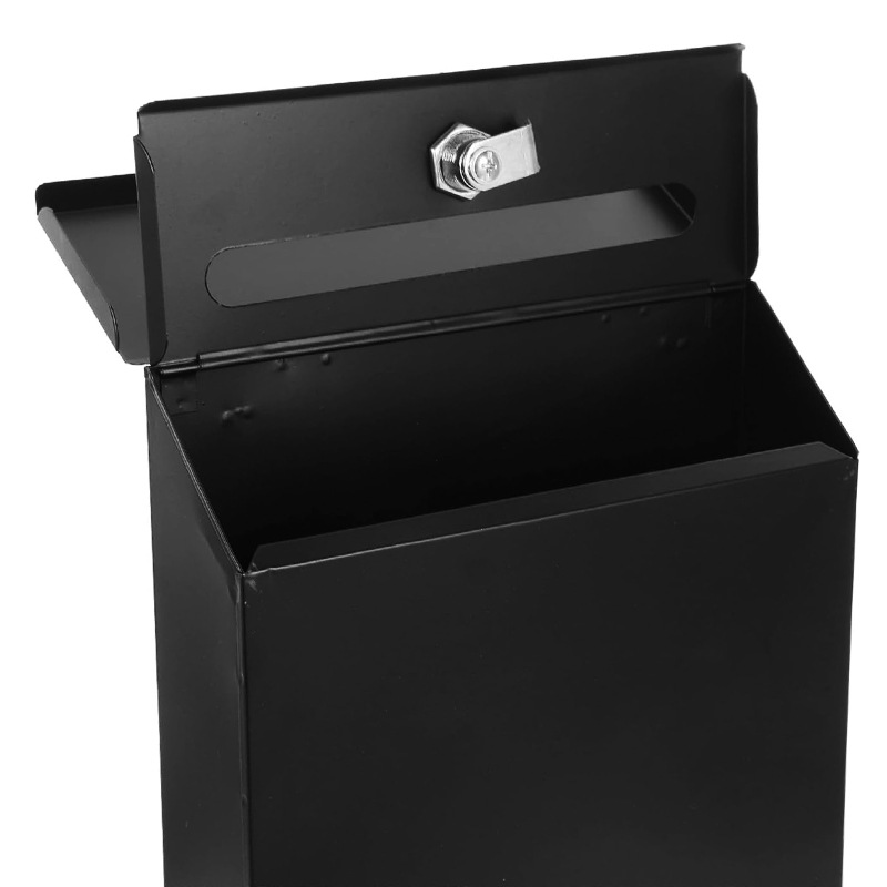 Cross-border hot-selling mailbox with lock courtyard door country style iron simple wall-mounted letter box multi-color optional