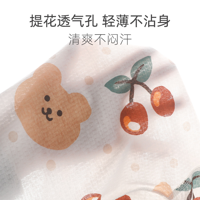 Baby Class a Bag Fart Clothing Summer Pure Cotton Pajamas Baby Triangle Harem Newborn Boneless Jumpsuit Crawling Clothing