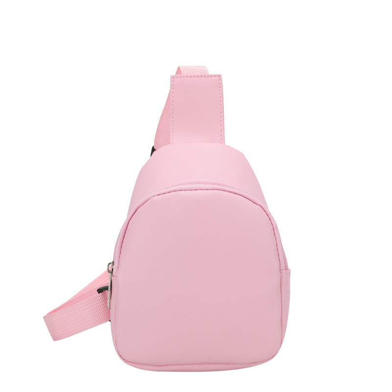 Kindergarten Baby Shoulder Bag, Stylish and Cute Pu Leather Cross-Body Bag, Little Girl's Street Accessory Bag, Snack Bag, Chest Bag