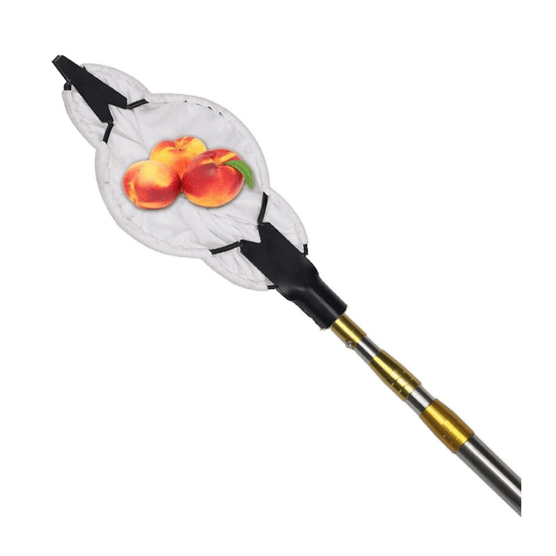 Pomegranate Telescopic Pole High-Altitude Persimmon Walnut Fruit Pear Picking Stainless Steel Grapefruit Picking Double-Edged Picking Tool