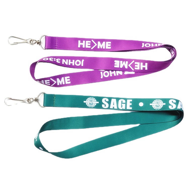 Mobile Phone Lanyard Hanging Neck Custom Heat Transfer Badge Badge Id Work Badge Lanyard Polyester Nylon Mobile Phone Lanyard