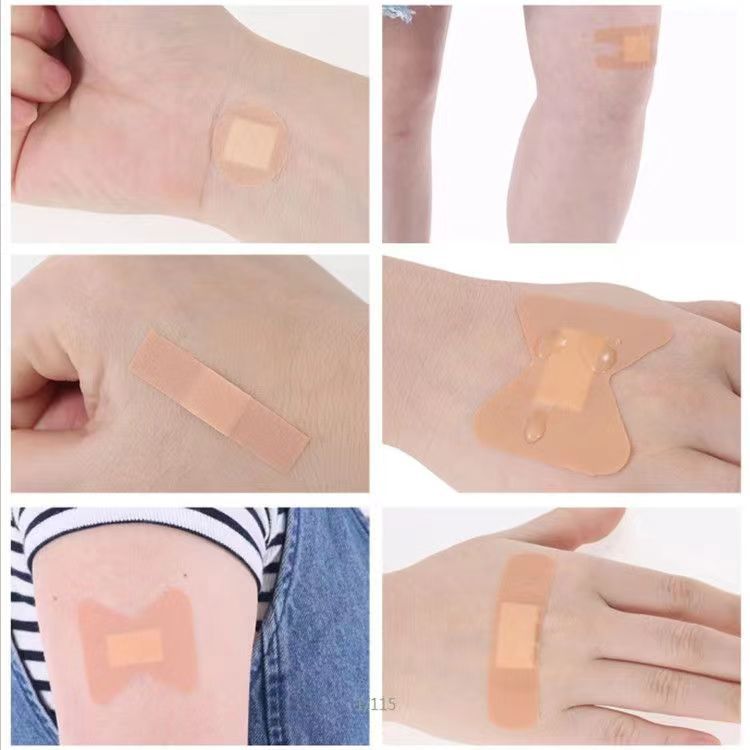 Band-Aid H-Band-Aid Skin Color PE Waterproof Microporous Breathable Fingertip Sticker Profiled Various Large Band-Aid Combination