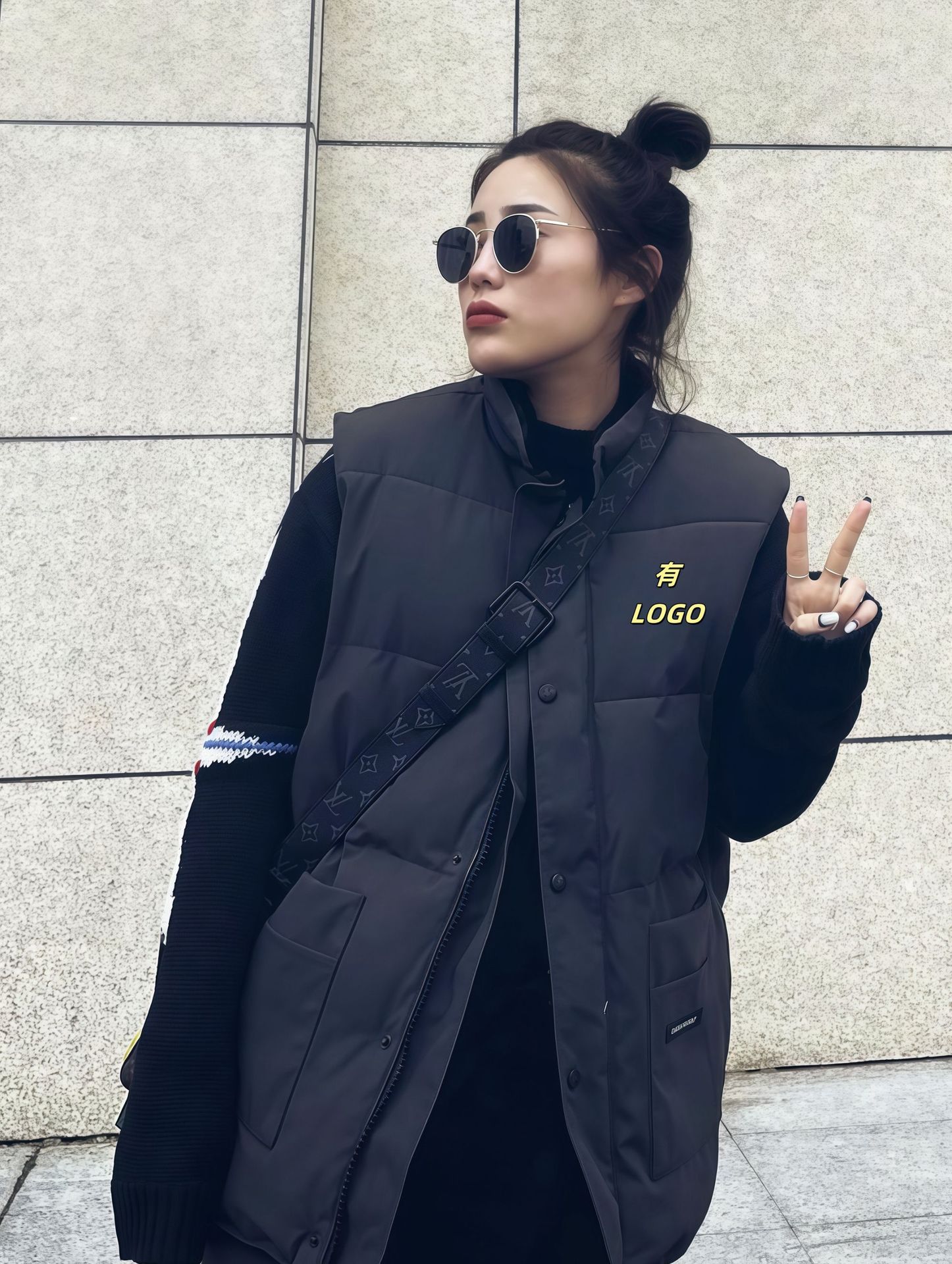 Fall/winter new goose vest down jacket Canada with men's and women's warm vest waistcoat 4154M