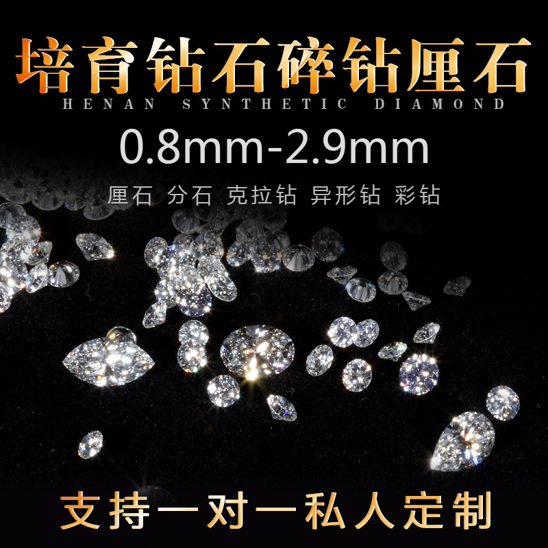 Синтетический алмаз D-цвета, необработанный алмаз, лабораторно выращенный, 1 карат, инкрустированное кольцо HPHT