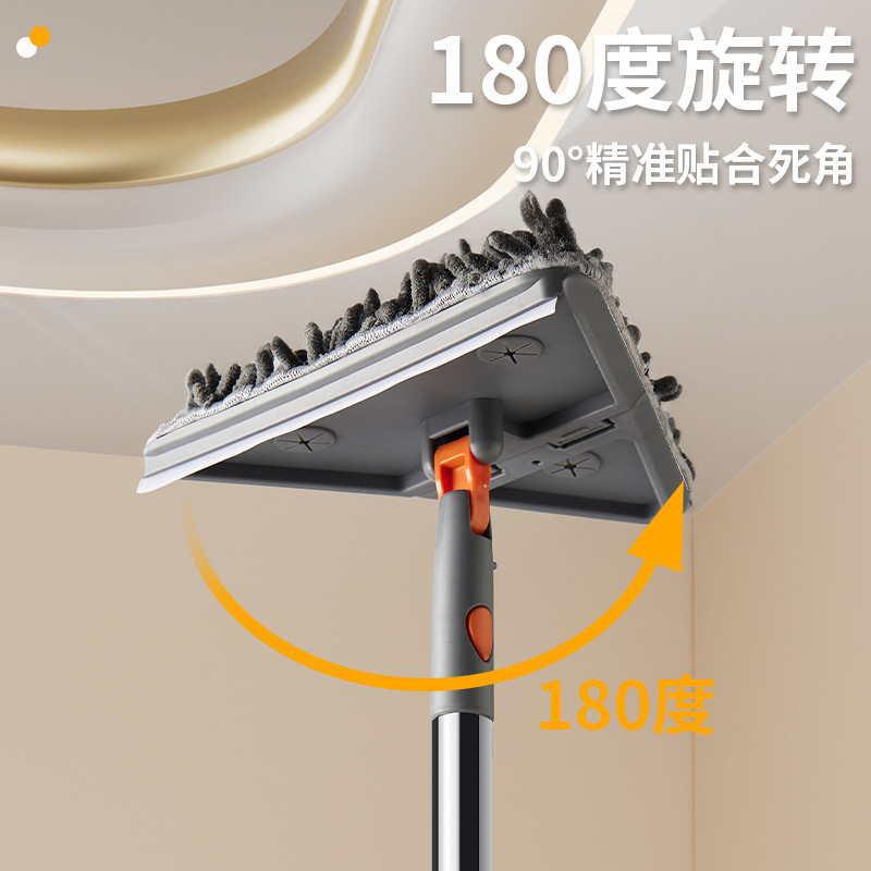 Cross-border New Wipe Wall Wipe Kitchen Wall Ceiling Cleaning Tool Household Folding Triangle Flat Mop