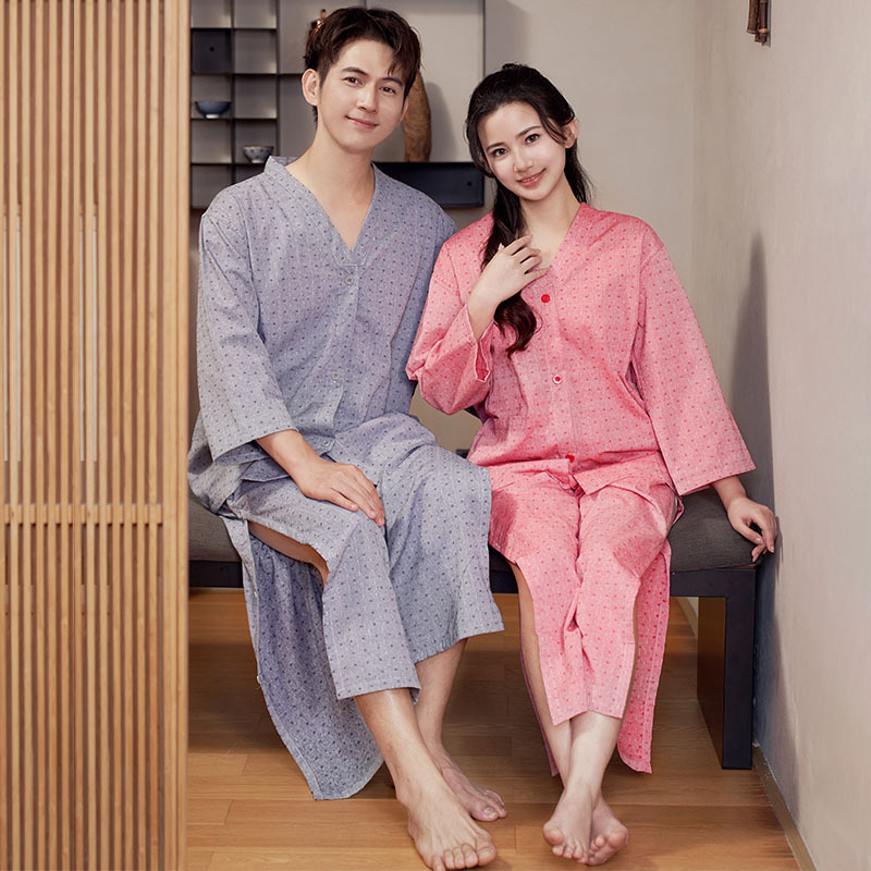 Pure Cotton Front and Back Cardigan Buckle Moxibustion Clothing for Men and Women Cupping Back Opening Massage Acupuncture Physiotherapy Clothing Sauna Sweat Clothing