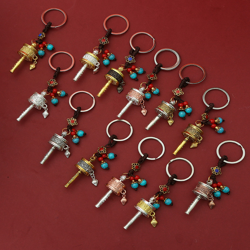 Новый кулон с молитвенным колесом Xizang из сплава, шести символов, для сумки, оптовая продажа