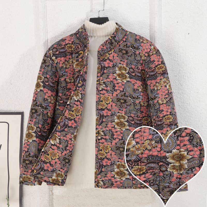 Winter Camel Hair Women's Cotton-padded Jacket with Velvet and Thickeneding for Middle-aged and Elderly Outer Wear Loose Top Large Size Long-sleeved New Mother's Wear