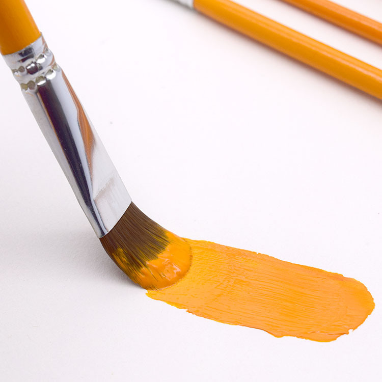 Langhao oil brush 826 wooden rod brush set paint pen acrylic watercolor pen round head chalk single wholesale