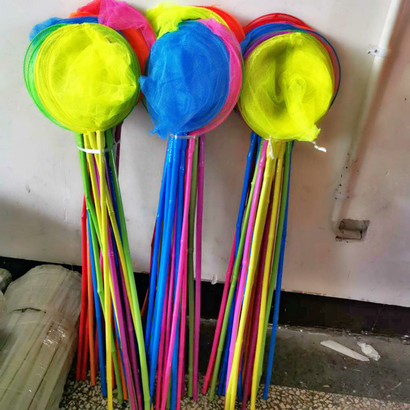 Bamboo Children's Fishing Net Catch Insects Butterfly Dragonfly Insect Net Fishing Net Bag Outdoor Toys Telescopic Fishing Net Copy Net
