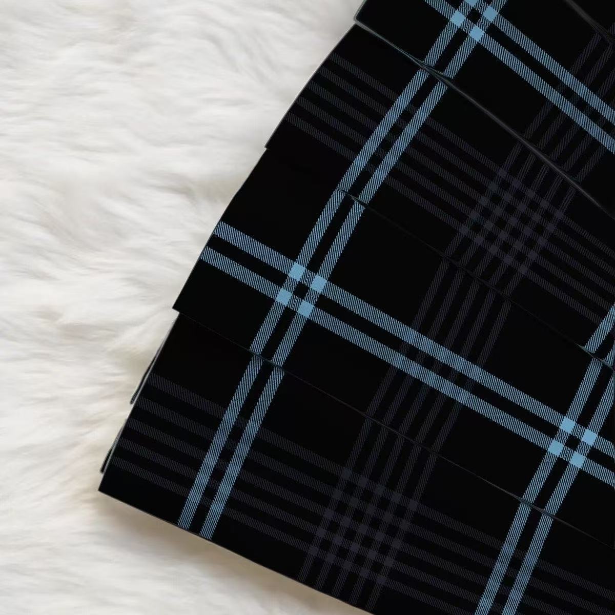 [Wu Laxi] Delanci Twins Original Black and Blue Preppy Style Jk Plaid Skirt Preppy Pleated Skirt Short Skirt