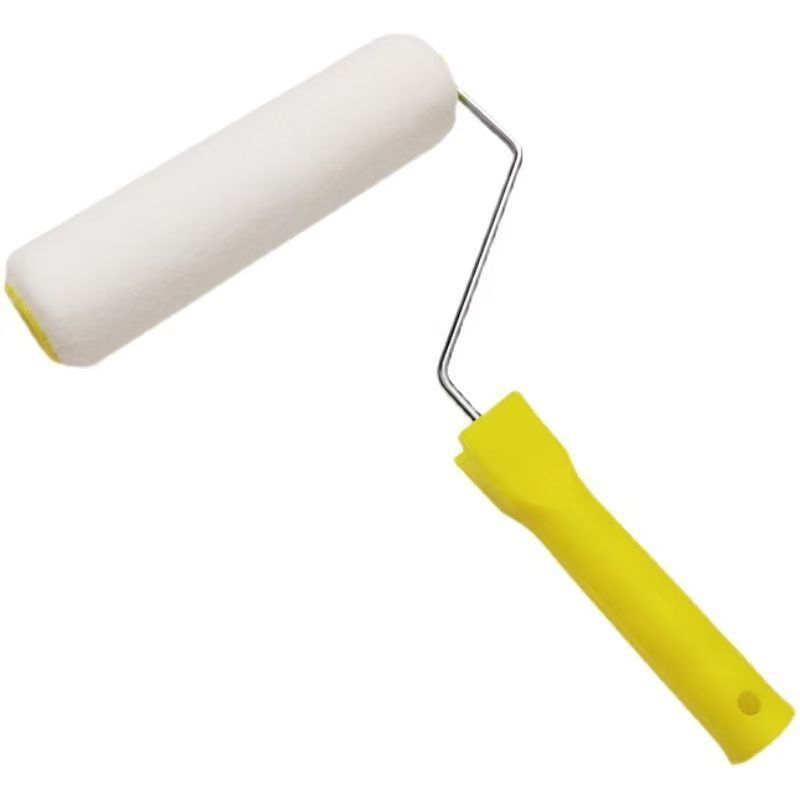 9inch Short-Bristle Fine Hair Hot Melt No Dead Ends Non-Shedding Floor Paint Latex Paint Roller Brush Solvent-Resistant Paint Roller