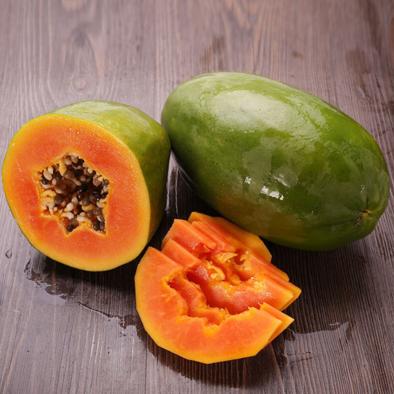 Guangxi Rock Sugar Red Heart Papaya Whole Box 5kg Fresh Seasonal Tropical Fruit Old Tree Boutique Large Milk Papaya