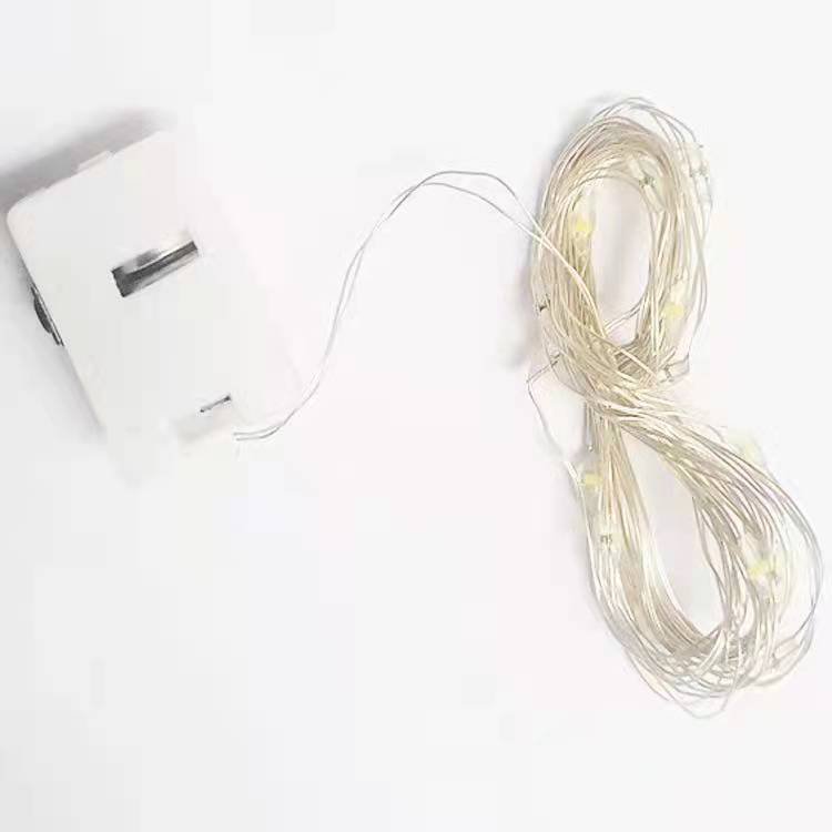 Copper wire lamp string flower cake gift box lamp string decorative lamp string three flashing lamp string lamp strip