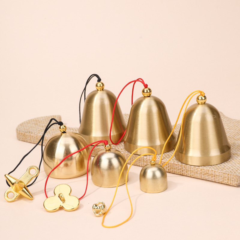 Brass wind chimes Bell hollow out Hanfu sachet Bell pendant car pure copper wind chimes ancient style Creative Gifts Wholesale