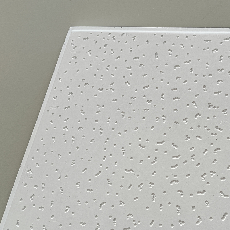 Silicium Calcium Board Moisture-Proof Ceiling 600X600 Embossed Gypsum Board Sound-Absorbing Hospital and School Special Grade a Fireproof and Waterproof