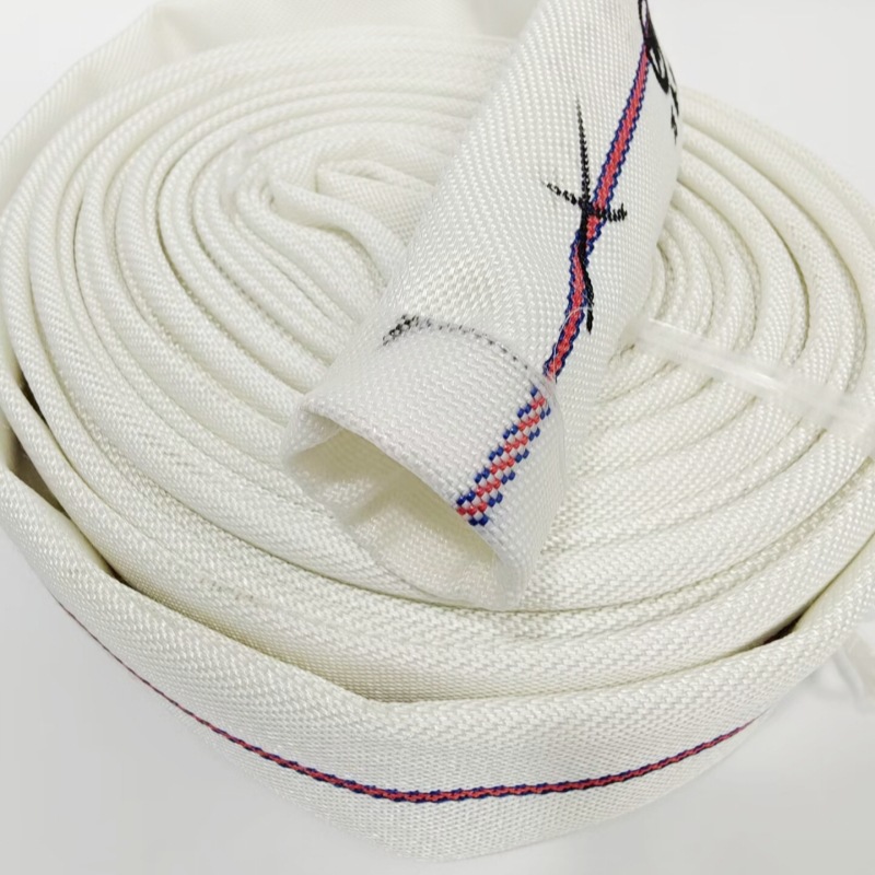 Agricultural High Pressure Explosion-proof 1inch pvc Thickeneded Canvas Water Belt 4inch 8inch White Braided Agricultural Irrigation Watering Ground Soft Water Pipe