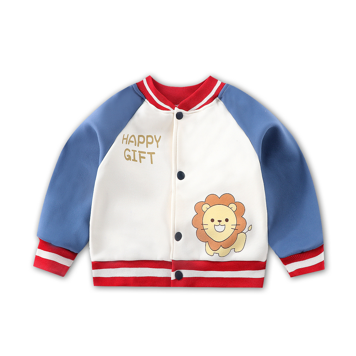 New Children's Velvet Cardigan Boys and Girls Outdoor Sports Sweatshirt Korean Style Baseball Uniform Factory Direct Sale