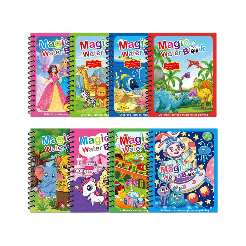 Children's water painting book painting book kindergarten baby magic painting water repeated graffiti watercolor painting book album
