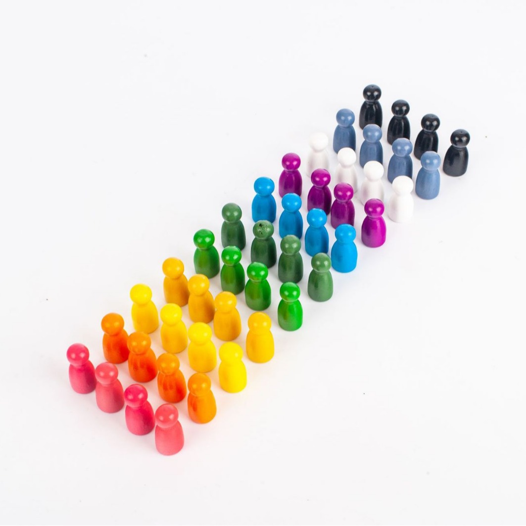 Wooden mibao kakasong chess pieces children's multi-functional solid wood board game chess pieces parent-child interactive checkers humanoid chess pieces