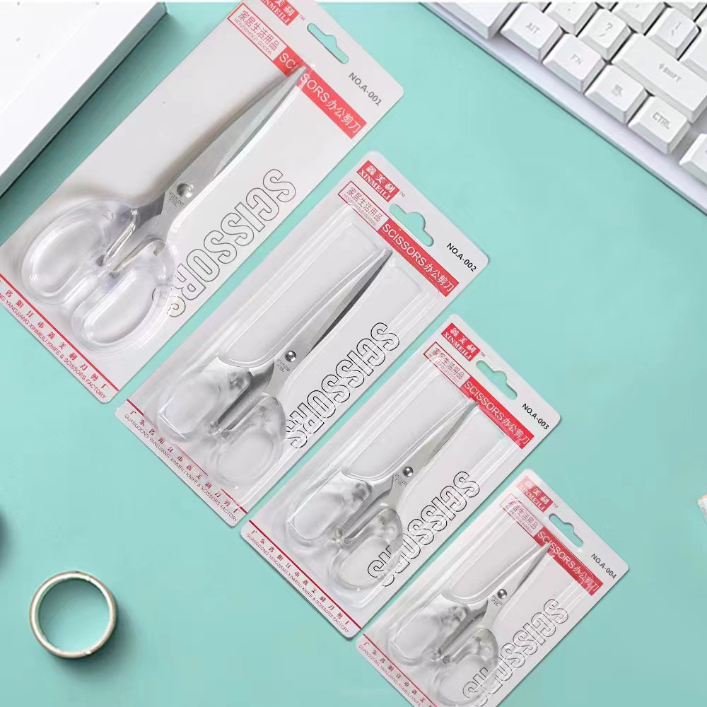 Factory spot wholesale ins Wind simple transparent small scissors student handmade art scissors stationery scissors office scissors