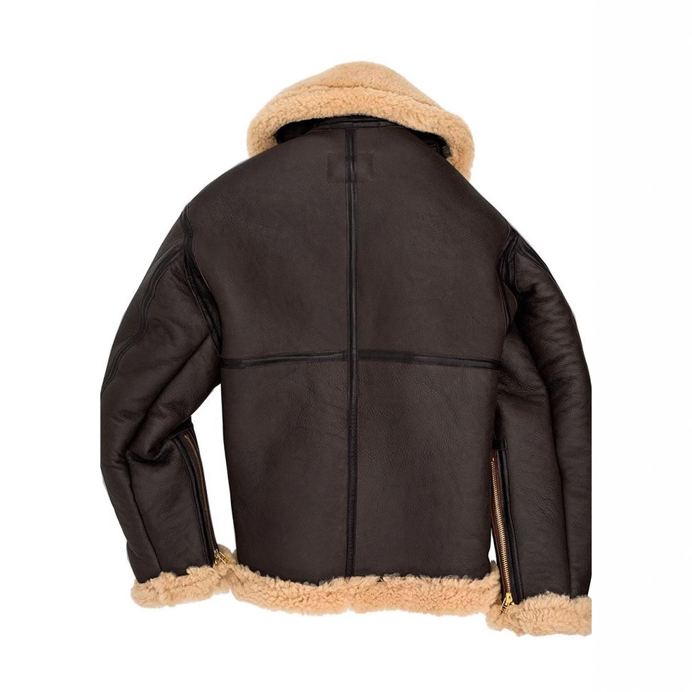 Amazon Wish Independent Station Men's Fur Integrated Thickeneded Cross Heavy Industry Leather Fur Integrated