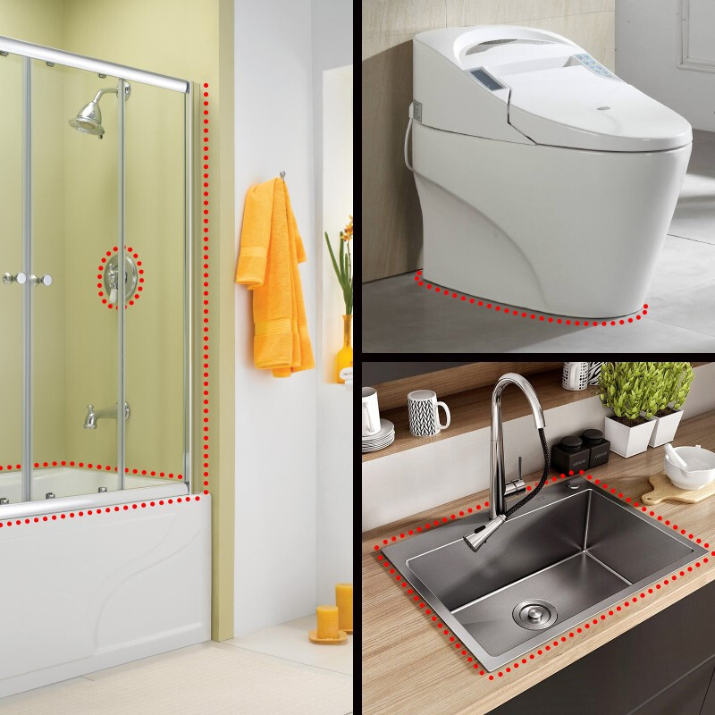 Wacker Sn0 Grade Mildew-Proof Glass Glue Alcohol-Based Environmentally Friendly Curing Basin Sink Toilet Waterproof Sealant Beauty